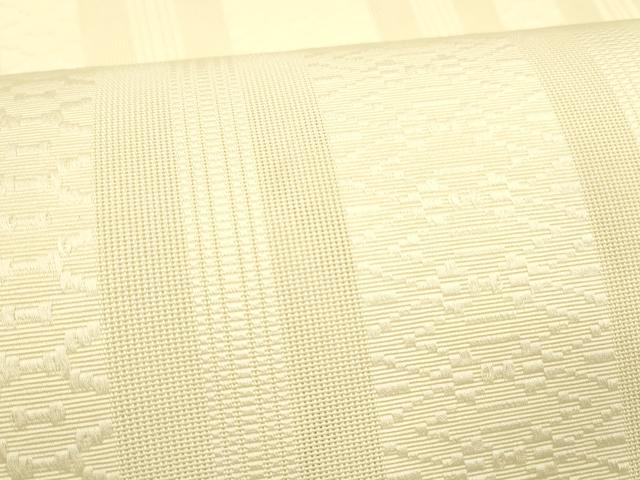 平和屋着物＊夏物 博多織 八寸名古屋帯 紗献上 鳥の子色 DABC8671cm