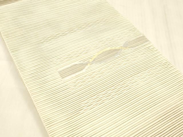 平和屋着物＊夏物 絽綴れ 両面 太鼓柄 京袋帯 地紙草花文 横段文 金銀糸 正絹 逸品 DABC8672cm