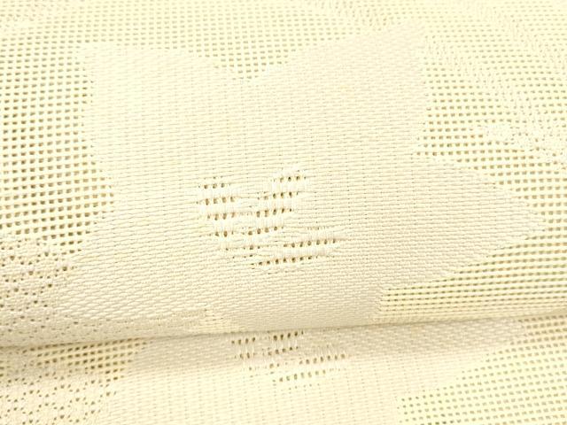 平和屋着物＊夏物 八寸名古屋帯 草花文 正絹 逸品 DABC8674cm