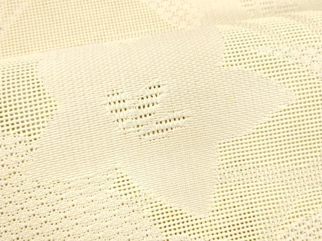 平和屋着物＊夏物 八寸名古屋帯 草花文 正絹 逸品 DABC8674cm