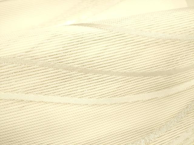 平和屋着物＊夏物 九寸名古屋帯 流水文 銀糸 正絹 逸品 DABC8678cm