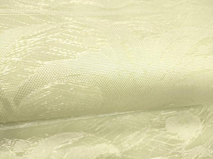 平和屋着物＊夏物 六通柄 本袋帯 横段更紗花文 銀糸 正絹 逸品 DABC8681cm