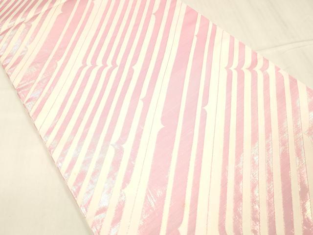 平和屋着物▼丸帯　抽象文様　正絹　逸品　DABC8686cm