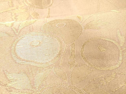 平和屋着物＊夏物 六通柄袋帯 草花文 金銀糸 正絹 逸品 DABC8689cm