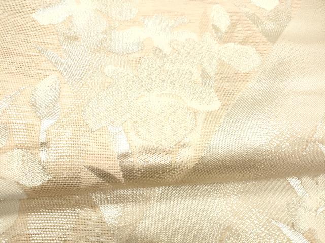 平和屋着物＊夏物 六通柄袋帯 杜若 銀糸 正絹 逸品 DABC8692cm