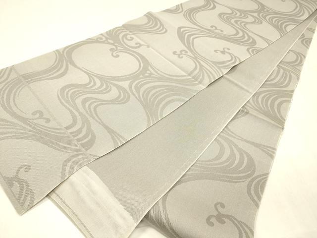 平和屋着物＊夏物 全通柄 本袋帯 流水文 正絹 逸品 DABC8693cm