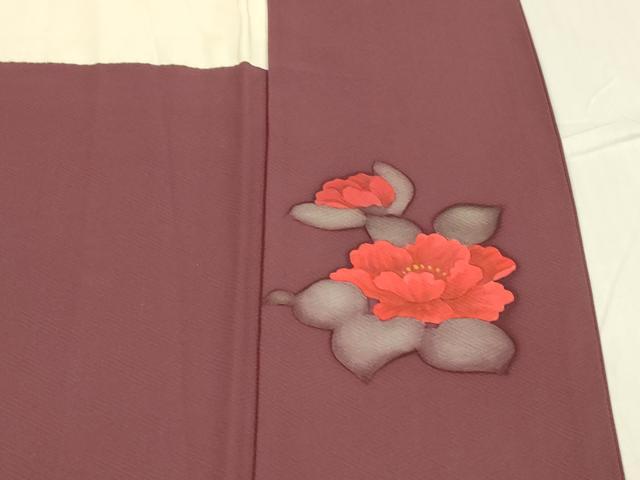 平和屋着物■訪問着 草花文 正絹 逸品 DABC8701cm