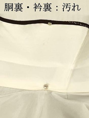 平和屋着物■上質な紬 間道 正絹 逸品 DABC8711cm