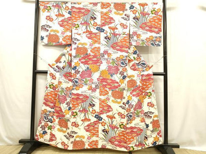 平和屋着物■上質な小紋 正絹 逸品 DABC8714cm