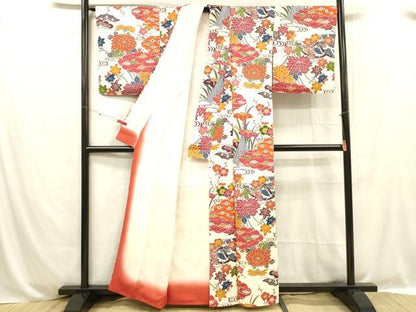平和屋着物■上質な小紋 正絹 逸品 DABC8714cm