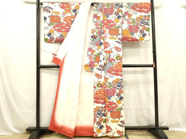 平和屋着物■上質な小紋 正絹 逸品 DABC8714cm