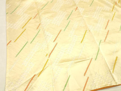 平和屋着物■上質な小紋 絞り 斜線文 正絹 逸品 DABC8723cm