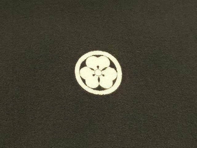 平和屋着物■豪華黒留袖　刺繍　流水笹竹文　金彩　正絹　逸品　DABC8760cm