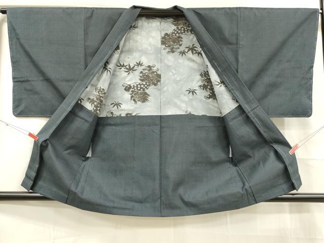平和屋着物■男性 本場大島紬 アンサンブル 7マルキ 幾何学文様 正絹 逸品 DABC8763cm