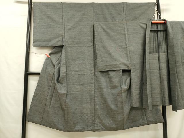平和屋着物■男性 本場大島紬 アンサンブル 亀甲柄 正絹 逸品 DABC8768cm