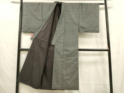 平和屋着物■男性 本場大島紬 アンサンブル 亀甲柄 正絹 逸品 DABC8768cm