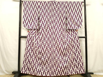 平和屋着物■小紋　矢羽文　洗える着物　DABC8776cm