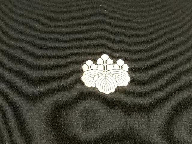 平和屋着物■豪華黒留袖 孔雀草花文 金彩 正絹 逸品 DABC8787cm