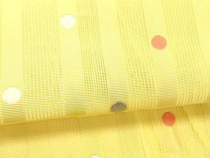 平和屋着物＊夏物 本場筑前博多織 半幅帯 丸間道 正絹 逸品 DABC8789cm