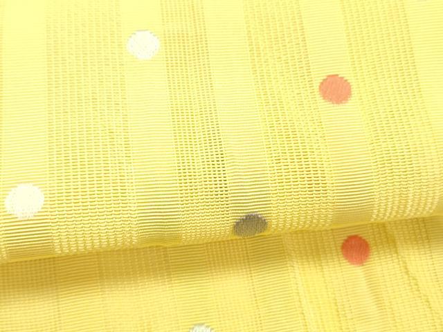 平和屋着物＊夏物 本場筑前博多織 半幅帯 丸間道 正絹 逸品 DABC8789cm