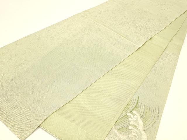 平和屋着物＊夏物 太鼓柄袋帯 駒刺繍 立波文 正絹 逸品 DABC8792cm