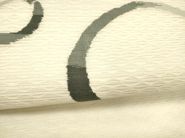 平和屋着物▽太鼓柄袋帯 スリーシーズン 春夏秋 すくい織 丸文 正絹 逸品 DABC8795cm