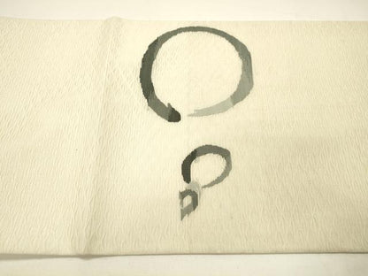 平和屋着物▽太鼓柄袋帯 スリーシーズン 春夏秋 すくい織 丸文 正絹 逸品 DABC8795cm