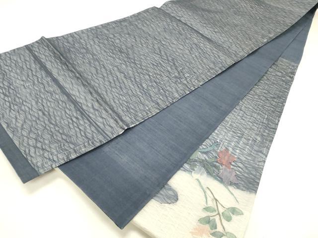 平和屋着物＊夏物 六通柄袋帯 草花文 正絹 逸品 DABC8796cm