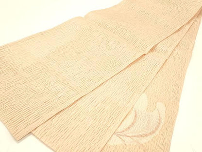 平和屋着物＊夏物 太鼓柄 本袋帯 草葉文 正絹 逸品 DABC8798cm
