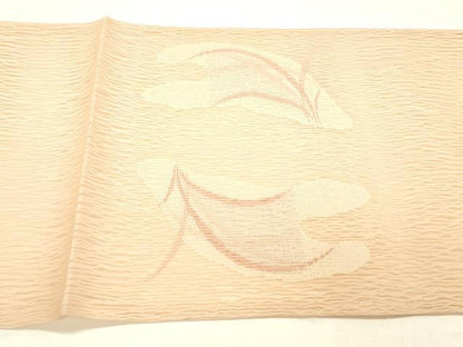 平和屋着物＊夏物 太鼓柄 本袋帯 草葉文 正絹 逸品 DABC8798cm