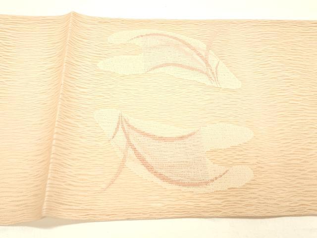 平和屋着物＊夏物 太鼓柄 本袋帯 草葉文 正絹 逸品 DABC8798cm