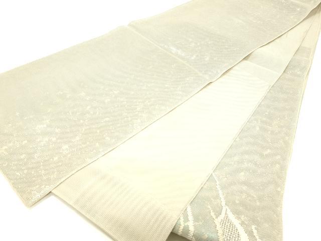 平和屋着物＊夏物 六通柄袋帯 流水文 銀糸 引箔 正絹 逸品 DABC8799cm