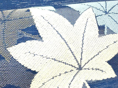 平和屋着物＊夏物 六通柄袋帯 唐織 露草文 金銀糸 正絹 逸品 DABC8803cm