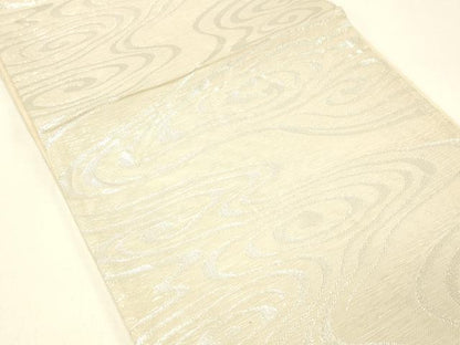 平和屋着物＊夏物 六通柄袋帯 流水文 銀糸 正絹 逸品 DABC8818cm