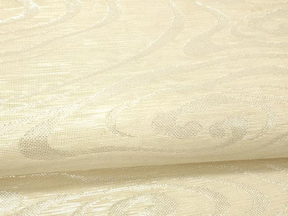 平和屋着物＊夏物 六通柄袋帯 流水文 銀糸 正絹 逸品 DABC8818cm