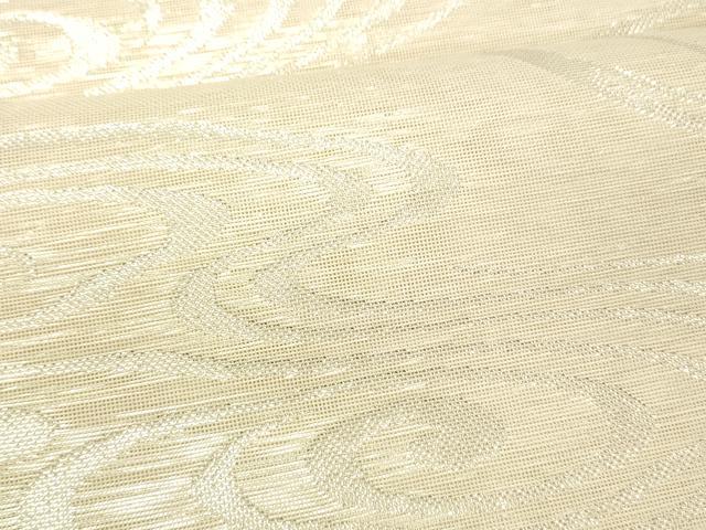 平和屋着物＊夏物 六通柄袋帯 流水文 銀糸 正絹 逸品 DABC8818cm