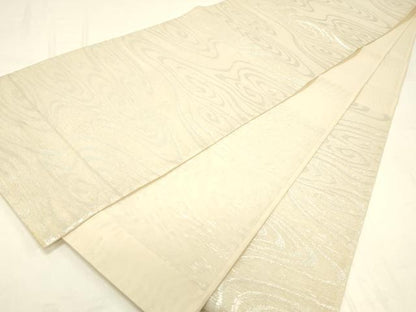 平和屋着物＊夏物 六通柄袋帯 流水文 銀糸 正絹 逸品 DABC8818cm