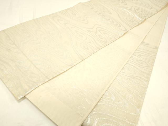 平和屋着物＊夏物 六通柄袋帯 流水文 銀糸 正絹 逸品 DABC8818cm