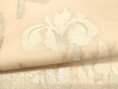 平和屋着物＊夏物 つけ帯 杜若 銀糸 正絹 逸品 DABC8823cm