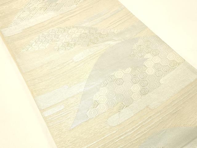 平和屋着物＊夏物 六通柄袋帯 唐織 吉祥文 金銀糸 正絹 逸品 DABC8838cm