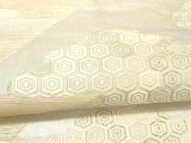 平和屋着物＊夏物 六通柄袋帯 唐織 吉祥文 金銀糸 正絹 逸品 DABC8838cm