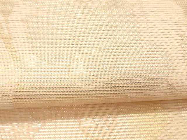 平和屋着物＊夏物 六通柄袋帯 草花文 金銀糸 正絹 逸品 DABC8840cm
