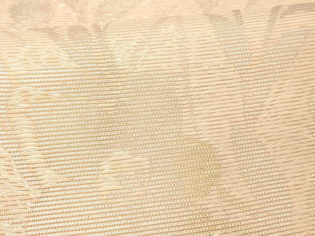 平和屋着物＊夏物 六通柄袋帯 草花文 金銀糸 正絹 逸品 DABC8840cm