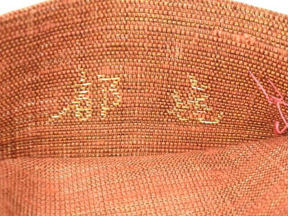平和屋着物▽六通柄袋帯 スリーシーズン 春夏秋 更紗花唐草文 金糸 正絹 逸品 DABC8844cm