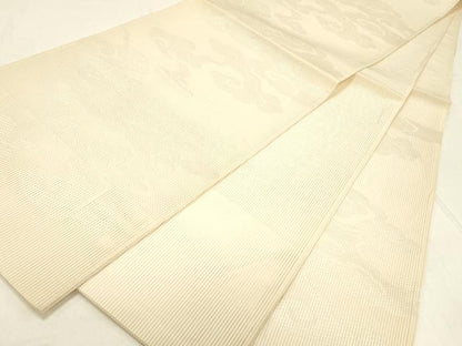 平和屋着物＊夏物 西陣 六通柄袋帯 雲文 正絹 逸品 DABC8845cm
