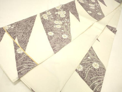 平和屋着物＊夏物　六通柄袋帯　枝桜　金銀糸　正絹　逸品　DABC8851cm