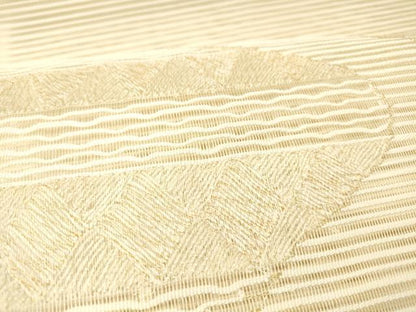 平和屋着物＊夏物 絽綴れ 八寸名古屋帯 抽象文様 金糸 正絹 逸品 DABC8853cm