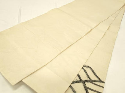 平和屋着物＊夏物 太鼓柄袋帯 抽象文様 正絹 逸品 DABC8856cm