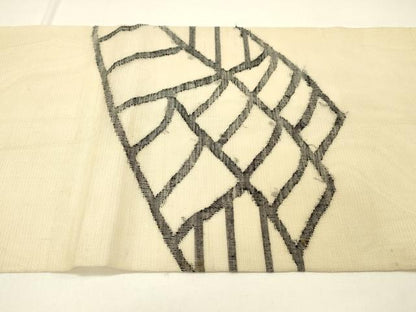 平和屋着物＊夏物 太鼓柄袋帯 抽象文様 正絹 逸品 DABC8856cm