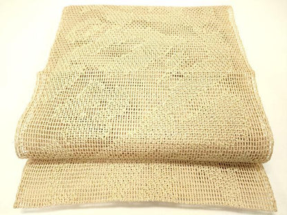 平和屋着物＊夏物 八寸名古屋帯 草花文 正絹 逸品 DABC8863cm